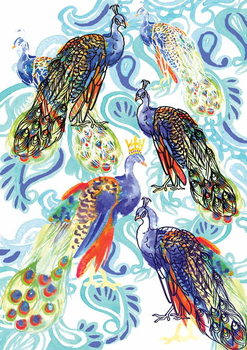 Fine Art Print Paisley Peacock, 2013