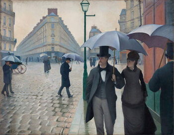 Reprodução do quadro Paris Street, Rainy Day, 1877