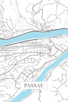 Map Passau white