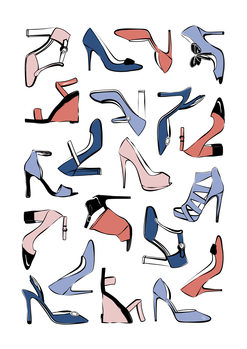 Illustration Pastel Shoes