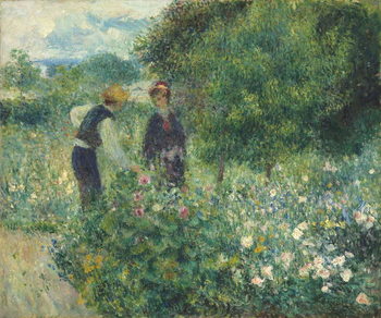 Taidejuliste Picking Flowers, 1875