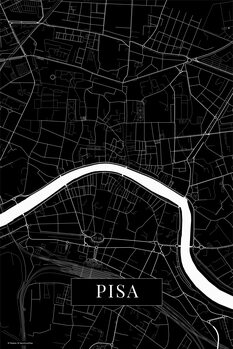 Kartta Pisa black