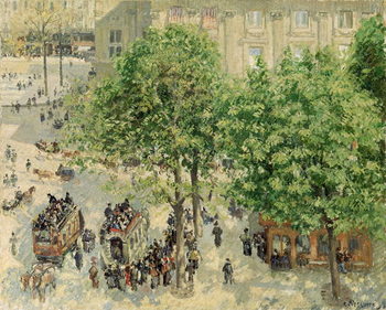 Reprodução do quadro Place du Theatre-Francais, Spring, 1898