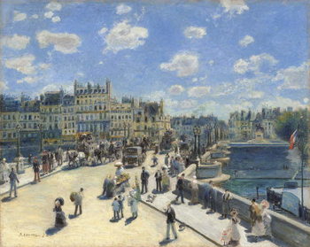 Reprodução do quadro Pont Neuf, Paris, 1872