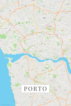 Mapa Porto color