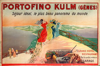 Reprodução do quadro Portofino Kulm Hotel