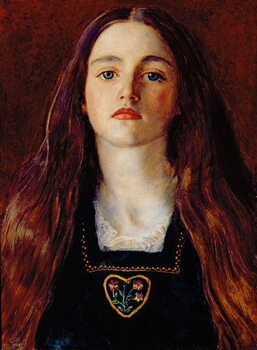 Fine Art Print Portrait of a Girl, 1857