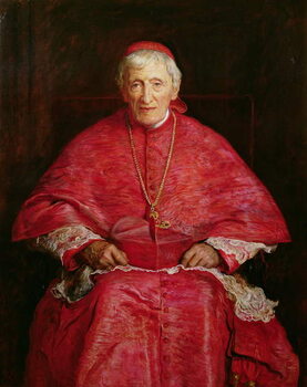 Reprodução do quadro Portrait of Cardinal Newman (1801-90)