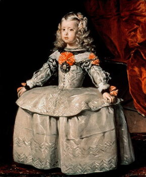 Reprodução do quadro Portrait of the Infanta Margarita (1651-73) Aged Five, 1656