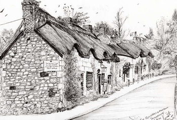 Fine Art Print Post office and museum Brighstone I.O.W., 2008,