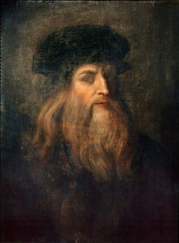 Reprodução do quadro Presumed Self-portrait of Leonardo da Vinci