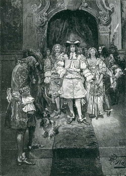Reprodução do quadro Quaker and King at Whitehall