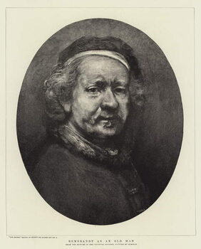 Reprodução do quadro Rembrandt as an Old Man