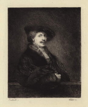 Reprodução do quadro Rembrandt van Rijn