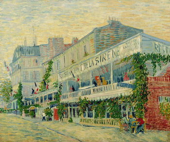 Reprodução do quadro Restaurant de la Sirene at Asnieres, 1887