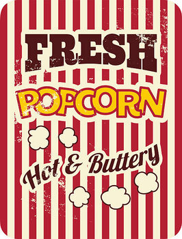 Art Poster Retro Popcorn Poster