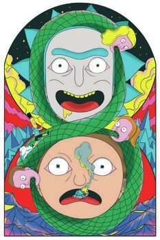 Taidejuliste Rick & Morty - Never ending