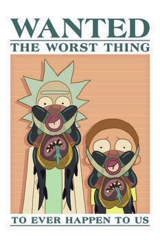 Art Poster Rick & Morty -  Wanted