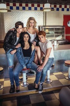 Art Poster Riverdale - Archie, Veronica, Jughead and Betty