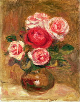 Reprodução do quadro Roses in a pot