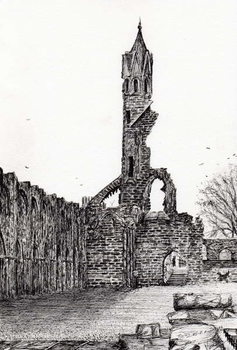 Reprodução do quadro Ruin at St.Andrews, 2006,