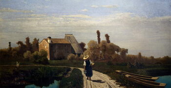 Reprodução do quadro Rural landscape, Morning in May, 1869