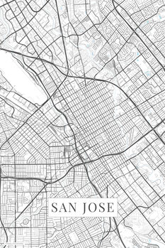 Map San Jose white