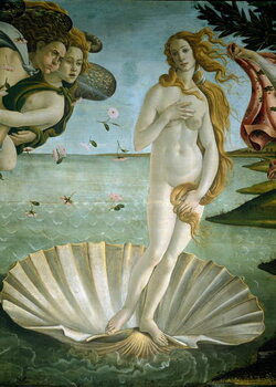 Reprodução do quadro Sandro Botticelli - O Nascimento de Vênus