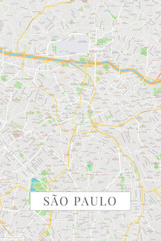 Kartta Sao Paulo color