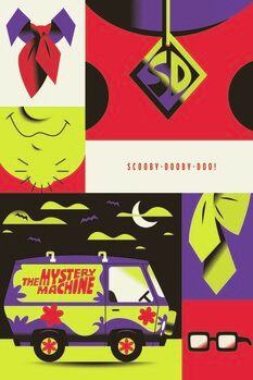 Impressão de arte Scooby Doo - The Mystery Machine