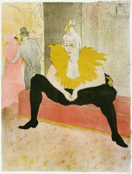 Reprodução do quadro Seated Clowness (Mademoiselle Cha-u-ka-o)