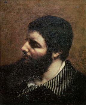 Reprodução do quadro Self Portrait with Striped Collar
