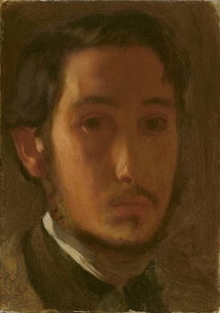 Fine Art Print Self-Portrait with White Collar, c.1857