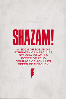 Art Poster Shazam - Power of Zeus