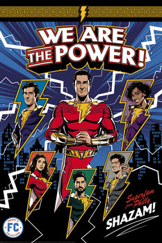 Impressão de arte Shazam - We are the power