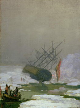 Reprodução do quadro Ship in the Polar Sea, 12th December 1798