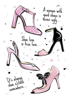Illustration Shoe quote