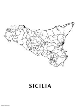 Kartta Sicilia artmap