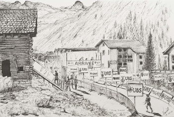 Reprodução do quadro Sierre to Zinal Mountain Race, The Finish, 2009,