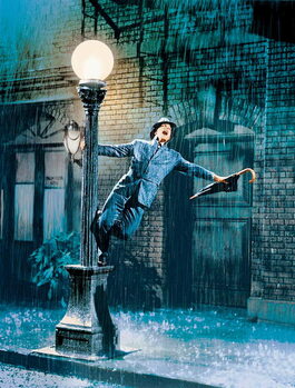 Art Photography Singin' in the Rain directed by Gene Kelly and Stanley Donen, 1952