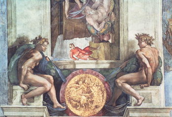 Reprodução do quadro Sistine Chapel Ceiling: Ignudi