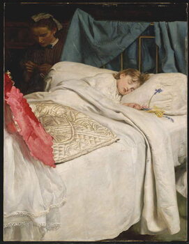 Reprodução do quadro Sleeping, c.1865