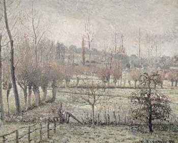 Reprodução do quadro Snow Effect at Eragny, 1894