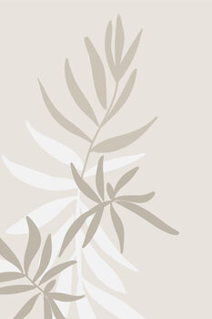Illustration Solid greenery in neutrals
