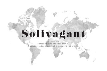 Map Solivagant definition world map