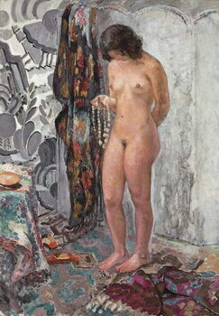 Reprodução do quadro Standing Nude with a Necklace, c. 1923