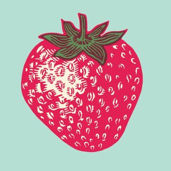 Art Poster Strawberry