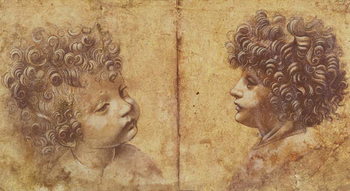 Reprodução do quadro Study of a child's head