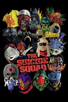 Impressão de arte Suicide Squad - Icons