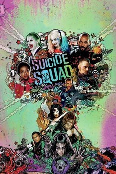 Art Poster Suicide Squad - Worst heroes ever